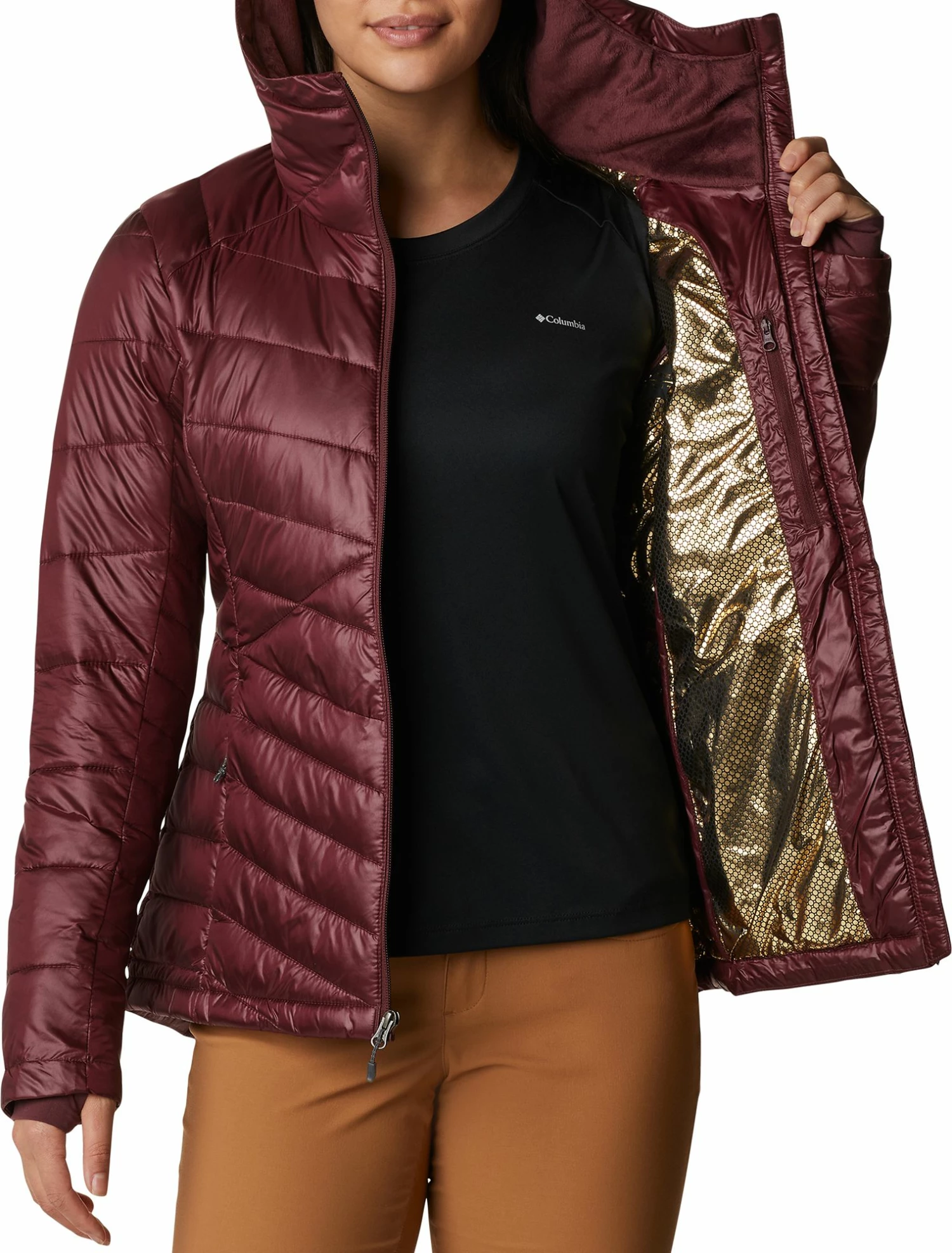 Brand new π Columbia Women's Joy Peak Hooded Jacket Malbec β 7 Brand new π Columbia Women's Joy Peak Hooded Jacket Malbec β - Image 5