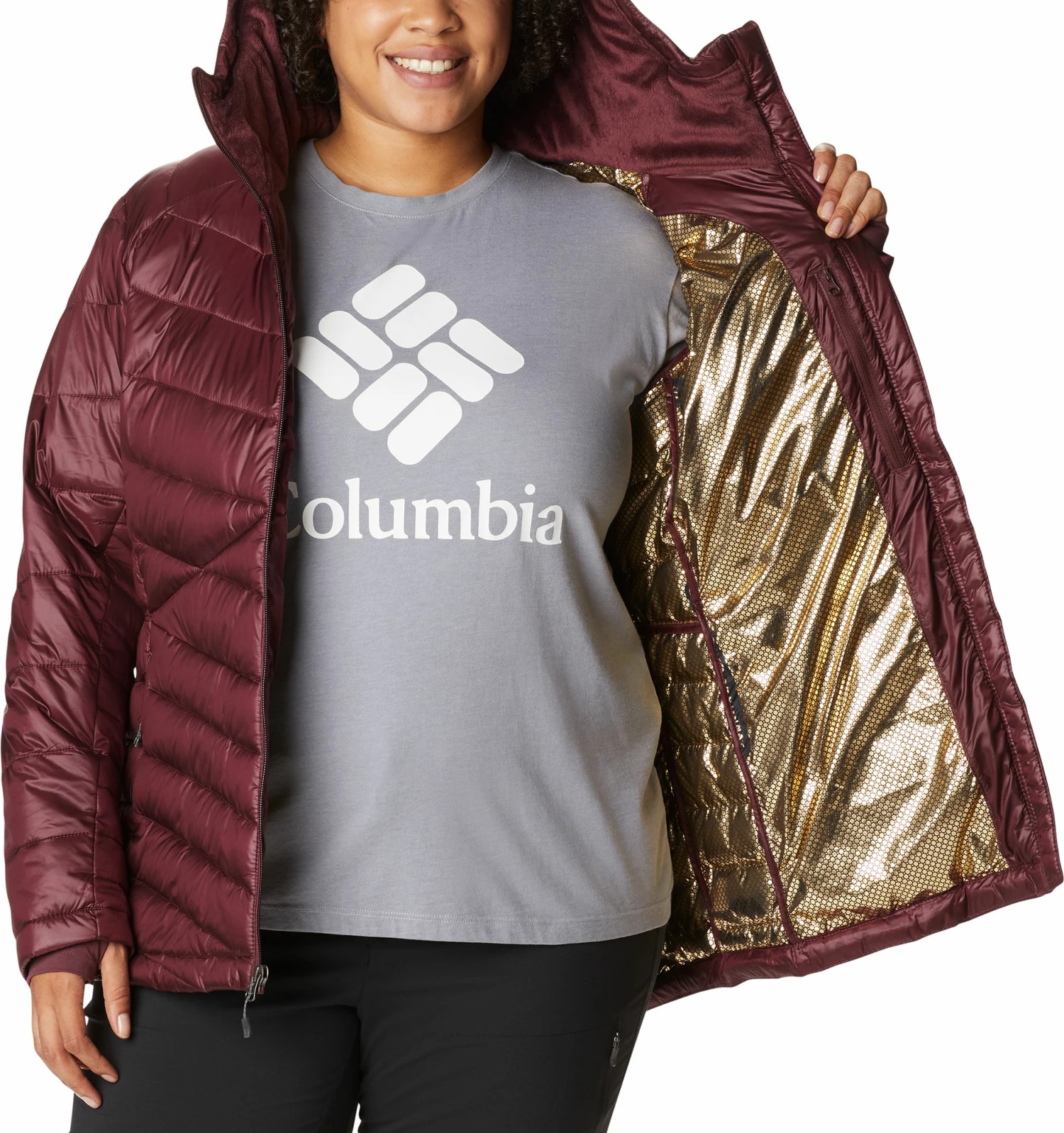 Brand new π Columbia Women's Joy Peak Hooded Jacket Malbec β 13 Brand new π Columbia Women's Joy Peak Hooded Jacket Malbec β - Image 11