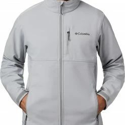 Deals 👍 Columbia Men's Ascender Softshell Wind Jacket Columbia Grey 🎁