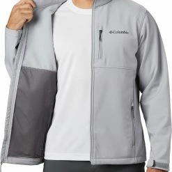 Deals 👍 Columbia Men's Ascender Softshell Wind Jacket Columbia Grey 🎁 -Cheap Warm jacket Shop unnamed file 1056
