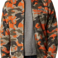 Promo 🔥 Columbia Men's Steen Mountain Print Jacket Stone Green Plaid 🔔