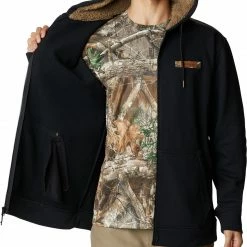 Best Sale 👍 Columbia Men's Roughtail Sherpa Field Hoodie Flax/chalk 💯 -Cheap Warm jacket Shop unnamed file 1121