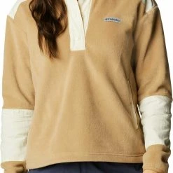 Cheapest βοΈ Columbia Women's Benton Springs Crop Fleece Pullover Chalk/chalk Wolfscape π₯°