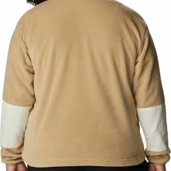 Cheapest ✔️ Columbia Women's Benton Springs Crop Fleece Pullover Chalk/chalk Wolfscape 🥰 -Cheap Warm jacket Shop unnamed file 1152