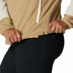 Cheapest ✔️ Columbia Women's Benton Springs Crop Fleece Pullover Chalk/chalk Wolfscape 🥰 -Cheap Warm jacket Shop unnamed file 1154