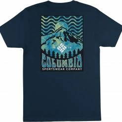 Buy 🎉 Columbia Men's Brandski Graphic Short Sleeve T-Shirt Columbia Navy 🔔