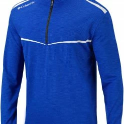 New 🔥 Columbia Men's Scorecard 1/4 Zip Golf Top Azul 👍