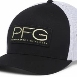 Best deal 👍 Columbia Unisex PFG Mesh Ball Cap XXL For Men Black/fish Flag ✔️