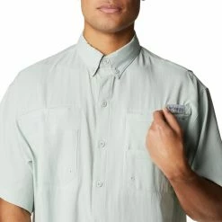 Promo 🎁 Columbia Men's PFG Tamiami II Short Sleeve 👚 Shirt Light Jade 🧨 -Cheap Warm jacket Shop unnamed file 132