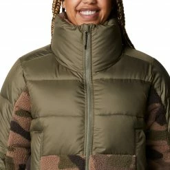 Best Pirce 🧨 Columbia Women's Leadbetter Point Sherpa Hybrid Jacket Stone Grn/cyprss Md Cmo 🛒 -Cheap Warm jacket Shop unnamed file 1342