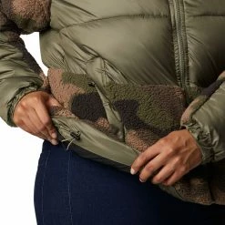 Best Pirce 🧨 Columbia Women's Leadbetter Point Sherpa Hybrid Jacket Stone Grn/cyprss Md Cmo 🛒 -Cheap Warm jacket Shop unnamed file 1349