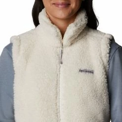 Best Pirce ❤️ Columbia Women's Winter Pass Sherpa Vest Jacket Chalk ✨ -Cheap Warm jacket Shop unnamed file 1378