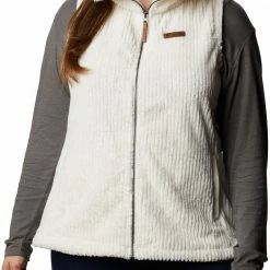 Hot Sale 👍 Columbia Women's Fire Side Sherpa Vest Jacket Shark Stripe 🌟 -Cheap Warm jacket Shop unnamed file 1380