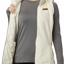 Hot Sale 👍 Columbia Women's Fire Side Sherpa Vest Jacket Shark Stripe 🌟 -Cheap Warm jacket Shop unnamed file 1383