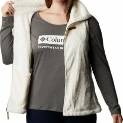 Hot Sale 👍 Columbia Women's Fire Side Sherpa Vest Jacket Shark Stripe 🌟 -Cheap Warm jacket Shop unnamed file 1387