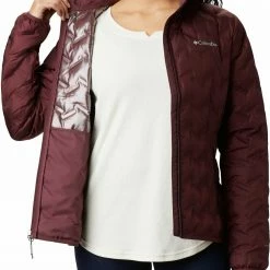 Hot Sale 😍 Columbia Women's Delta Ridge Down Insulated Jacket Malbec 👍 -Cheap Warm jacket Shop unnamed file 1419