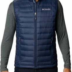 Best Pirce 🎁 Columbia Men's Voodoo Falls 590 TurboDown Vest Collegiate Navy 🔔