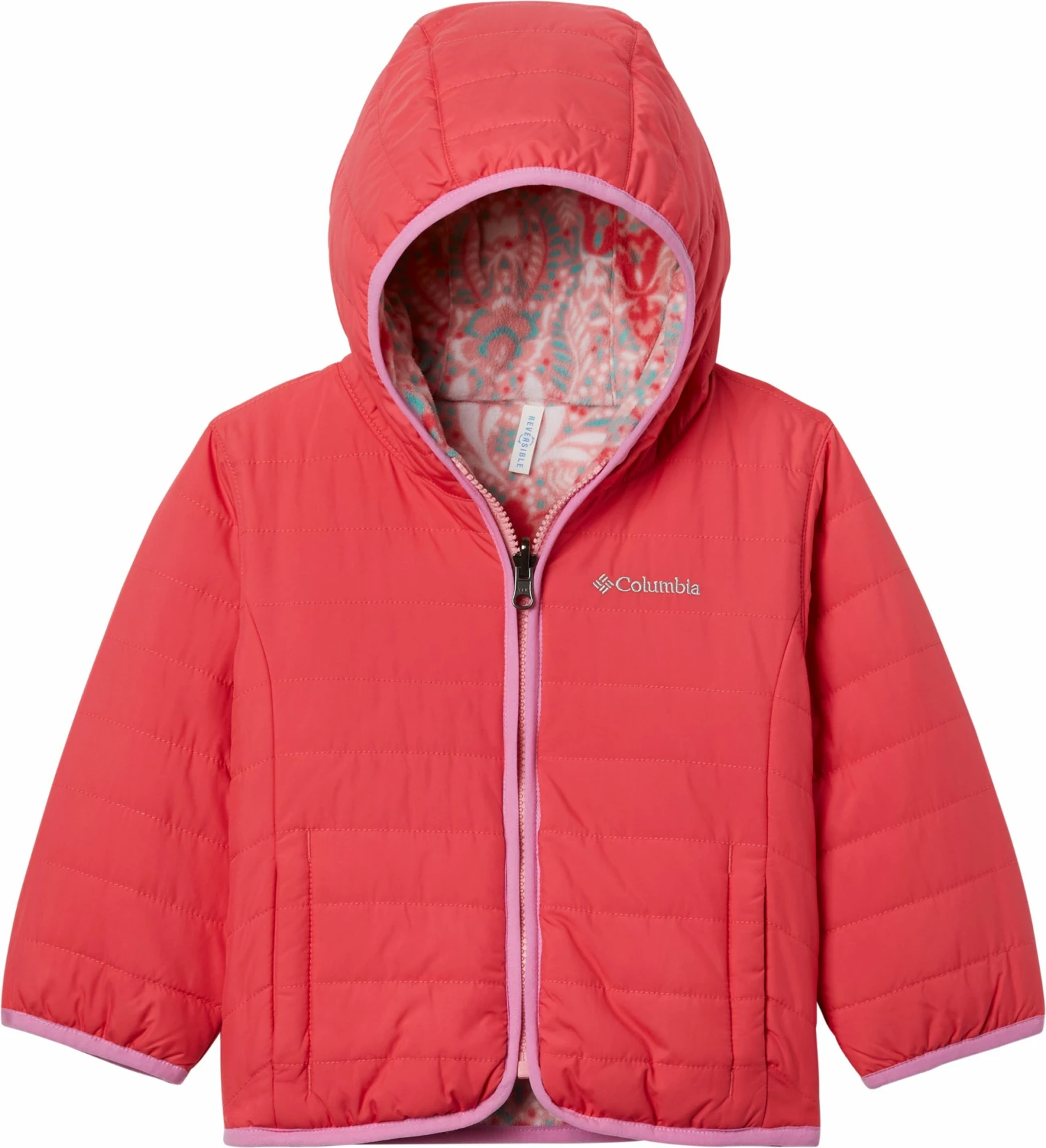 Outlet π Columbia Toddler Girls' Reversible Double Trouble Insulated Jacket For Boys' Brght Geranium/pnk Orchid π₯ 3 Outlet π Columbia Toddler Girls' Reversible Double Trouble Insulated Jacket For Boys' Brght Geranium/pnk Orchid π₯
