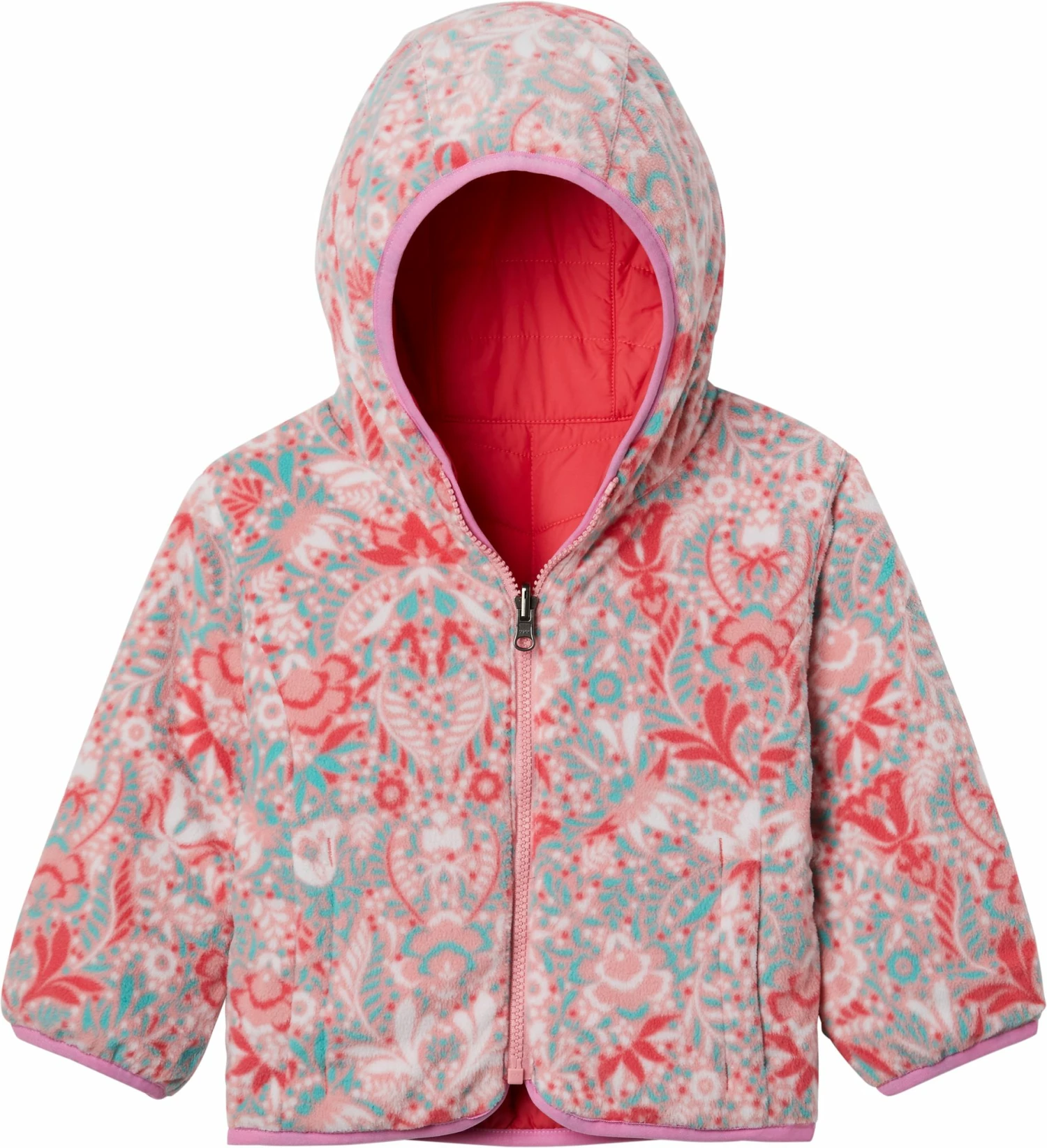 Outlet π Columbia Toddler Girls' Reversible Double Trouble Insulated Jacket For Boys' Brght Geranium/pnk Orchid π₯ 5 Outlet π Columbia Toddler Girls' Reversible Double Trouble Insulated Jacket For Boys' Brght Geranium/pnk Orchid π₯ - Image 3
