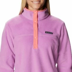 Discount 🥰 Columbia Women's Benton Springs ½ Snap Fleece Pullover Dark Nocturnal/plum 😀 -Cheap Warm jacket Shop unnamed file 1532