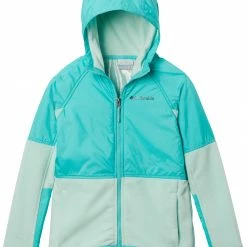 Deals ✨ Columbia Boys' Basin Butte Fleece Full Zip Jacket Sea Ice/dolphin ⭐