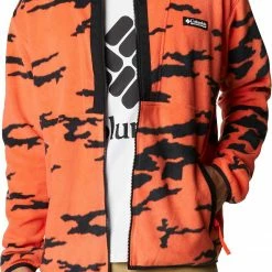 Cheap π Columbia Men's Field ROC Backbowl Full Zip Fleece Jacket Red Quartz Roc Field C Pr π