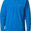 Discount 🌟 Columbia Men's Klamath Range II Half Zip Microfleece Pullover Bright Indigo 🎁 -Cheap Warm jacket Shop unnamed file 1734