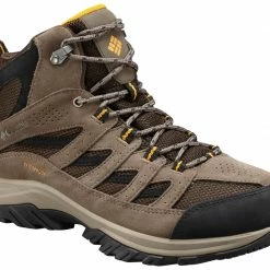 Best Pirce 💯 Columbia Men's Crestwood Mid Waterproof Hiking 🥾 Boots Cordovan/squash 🛒