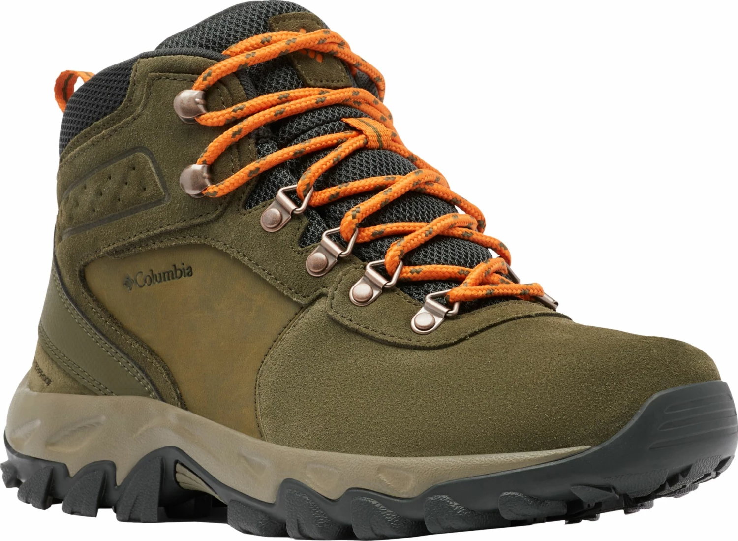 Brand new β¨ Columbia Men's Newton Ridge Plus II Suede Waterproof Hiking π₯Ύ Boots Nori/orange π 3 Brand new β¨ Columbia Men's Newton Ridge Plus II Suede Waterproof Hiking π₯Ύ Boots Nori/orange π