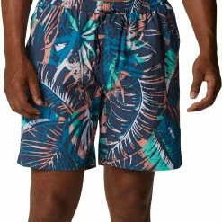 Outlet 👏 Columbia Mens 🌞 Summerdry Shorts Dark Mtn King Palm Multi 👍