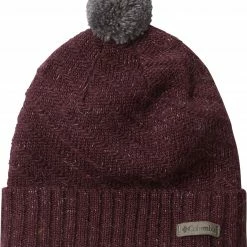 Flash Sale 😉 Columbia Men's Mighty Lite Beanie Black Cherry Heather ✨