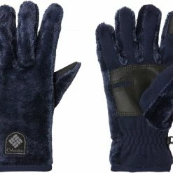 Best Pirce 👍 Columbia Fire Side Sherpa Gloves For Women Dark Nocturnal ❤️