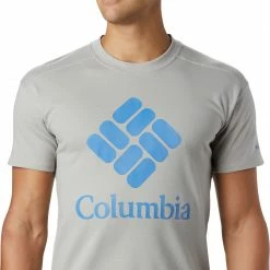 Outlet ❤️ Columbia Men's Lodge Logo T-Shirt Columbia Grey/azure Blue 😉 -Cheap Warm jacket Shop unnamed file 2198
