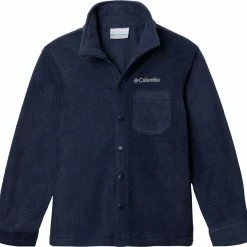 Flash Sale ⭐ Columbia Boys' Steens Mtn™ Fleece Over Jacket Collegiate Navy ⌛
