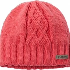 Outlet 🛒 Columbia Youth Cabled Cutie II Beanie For Girls' Blush Pink 👍