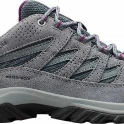 Best Pirce 😍 Columbia Women's Crestwood Waterproof Hiking 👟 Shoes Graphite/wild Iris 🎉