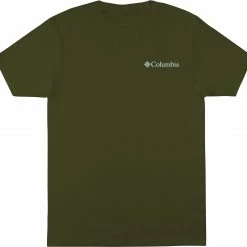 Hot Sale 😍 Columbia Men's Camper Graphic Short Sleeve T-Shirt Surplus Green ⌛ -Cheap Warm jacket Shop unnamed file 2312