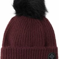 Flash Sale 🌟 Columbia Winter Blur Pom Pom Beanie For Women Black 😀
