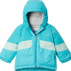 Deals 😍 Columbia Girls' Horizon Ride II Jacket For Boys' Geyser Snowdaze/geyser ✔️