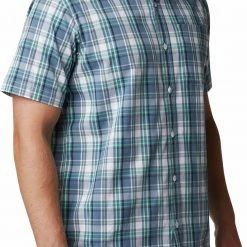 Outlet ⭐ Columbia Men's Big & Tall Rapid Rivers II Short Sleeve Button Down 👕 Shirt Carnelian Red Large Plaid 😀 -Cheap Warm jacket Shop unnamed file 2394