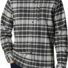 Best Sale 🤩 Columbia Men's Outdoor Elements II Flannel Night Tide Grid Plaid ❤️ -Cheap Warm jacket Shop unnamed file 2401