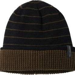 Budget 🛒 Columbia Men's City Trek Reversible Beanie Black Stripe/olive Green 👍