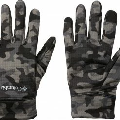 Promo 😍 Columbia Men's Park View™ Fleece Gloves Black Trad Camo 👍