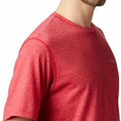 Discount 😍 Columbia Men's Thistletown Park Crew T-Shirt - Big & Tall Mountain Red Heather ⭐ -Cheap Warm jacket Shop unnamed file 2635