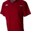 Budget 😉 Columbia Men's Arkansas Razorbacks Cardinal Tamiami Performance 👚 Shirt 😉 -Cheap Warm jacket Shop unnamed file 2747
