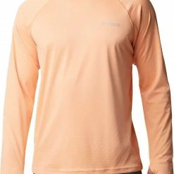 Coupon 🔥 Columbia Men's PFG Zero Rules Long Sleeve 👕 Shirt Bright Nectar 😍