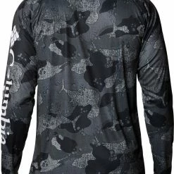 Cheap ✨ Columbia Men's Super Terminal Tackle Long Sleeve 👕 Shirt Black Gamefish Camo 😉 -Cheap Warm jacket Shop unnamed file 2766