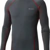 Discount 👏 Columbia Men's Midweight Stretch Base Layer Long Sleeve 👚 Shirt Graphite/red 🌟 -Cheap Warm jacket Shop unnamed file 2788