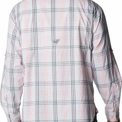 Flash Sale 😀 Columbia Men's PFG Super Tamiami Long Sleeve 👚 Shirt Metal Gingham 🌟 -Cheap Warm jacket Shop unnamed file 2791