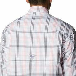 Flash Sale 😀 Columbia Men's PFG Super Tamiami Long Sleeve 👚 Shirt Metal Gingham 🌟 -Cheap Warm jacket Shop unnamed file 2794